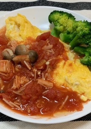 【フレイル予防】ささみのチーズオムレツ-レシピのメイン写真