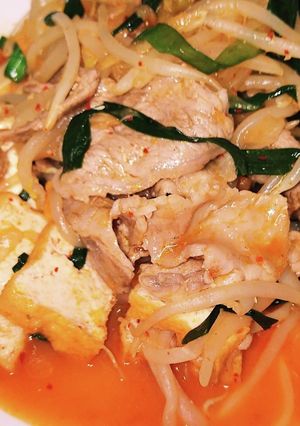 豚キムチ　夜ご飯(^^)-レシピのメイン写真