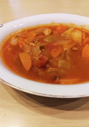 粉チーズが隠し味鶏肉のトマト煮スープ☆-レシピのメイン写真