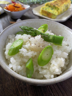 アスパラだしバターの混ぜご飯-レシピのメイン写真