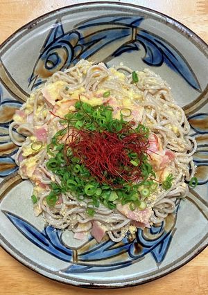 相葉マナブ☆お蕎麦屋さんのカルボナーラ-レシピのメイン写真