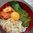 釣ってきたヤリイカ丼