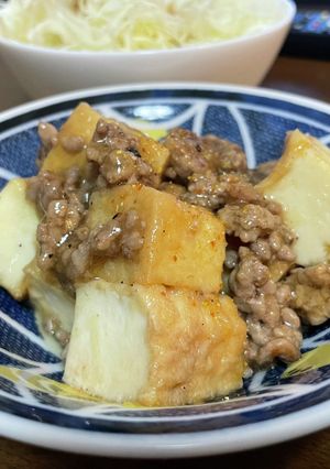 ひき肉と厚揚げの甘酢あん-レシピのメイン写真
