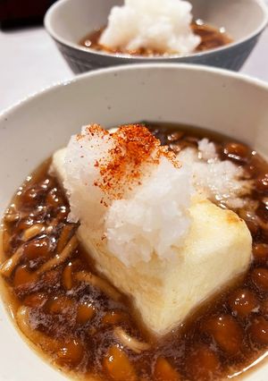 あっさり美味しい☆揚げ出し豆腐のなめこ餡-レシピのメイン写真