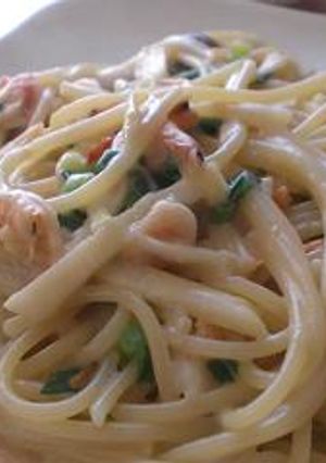 桜えびとたけのこのクリームパスタ-レシピのメイン写真
