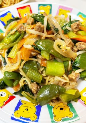 お肉は謎肉だけの焼きそば-レシピのメイン写真