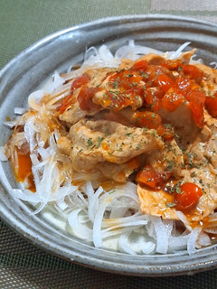 焼き豚しゃぶと新玉ねぎのトマポンソース-レシピのメイン写真