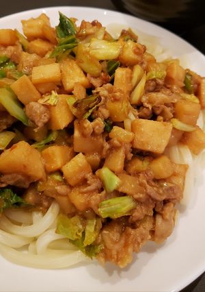 ジャージャー麺風うどん-レシピのメイン写真