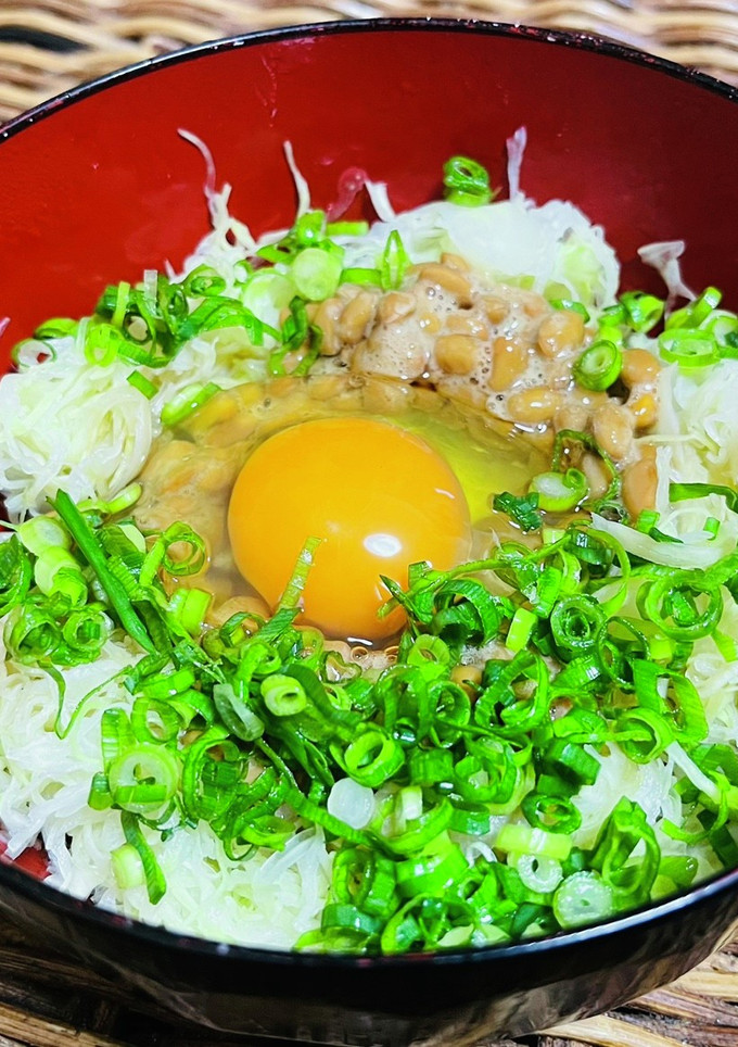 話題の【無限納豆キャベツ】アレンジ-レシピのメイン写真