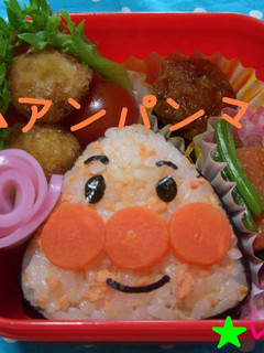 ▲アンパンマン(≖益≖)♡キャラ弁★-レシピのメイン写真