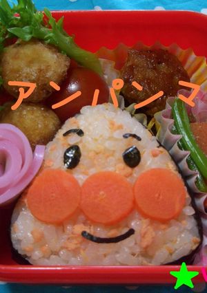 ▲アンパンマン(≖益≖)♡キャラ弁★-レシピのメイン写真