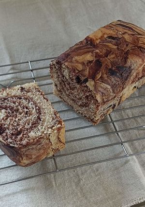 ボウルひとつで!ココアマーブルケーキ。-レシピのメイン写真