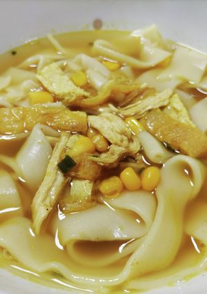 おきりこみカレー風味うどん-レシピのメイン写真
