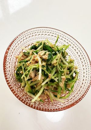 水菜とツナの簡単まぜまぜ-レシピのメイン写真