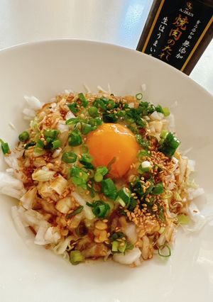 焼肉生だれで話題の時短無限納豆春キャベツ-レシピのメイン写真