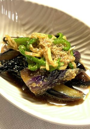 酸味のないなすのごま揚げびたし-レシピのメイン写真