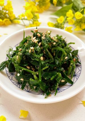カラスノエンドウの胡麻和え-レシピのメイン写真