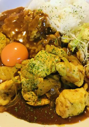 レトルトカレー●鶏肉のカレー粉炒めプラス-レシピのメイン写真