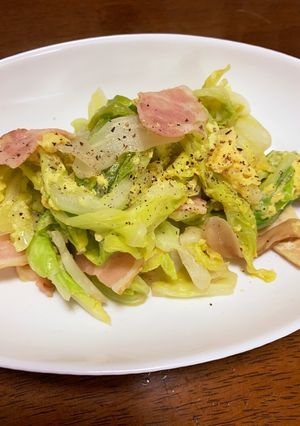 簡単！春キャベツのくたくた炒め-レシピのメイン写真