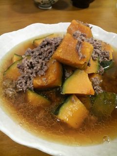 かぼちゃのそぼろ煮-レシピのメイン写真