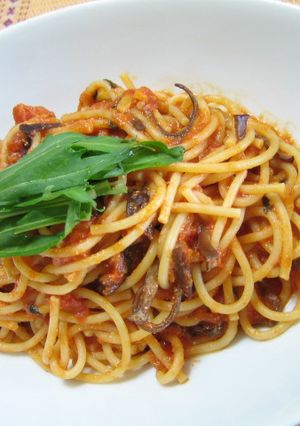 癖になる♪きくらげのトマトパスタ-レシピのメイン写真