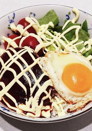 ロコモコ丼-レシピのメイン写真
