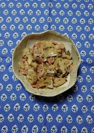 ヨウサマの減塩蓮根とベーコン炒め-レシピのメイン写真