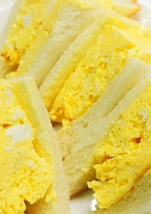 レンジで厚焼き玉子サンドイッチ★動画あり-レシピのメイン写真