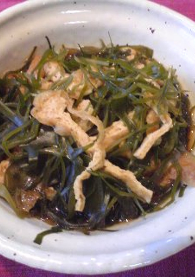 細切りこんぶと油揚げの煮物-レシピのメイン写真
