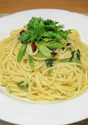 イタリアンパセリのとうのパスタ-レシピのメイン写真