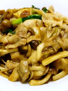 キノコと豚肉のオイスターソース炒め-レシピのメイン写真