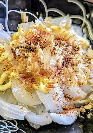新玉ねぎのおかかマヨぽん　レンチンだけ♫-レシピのメイン写真