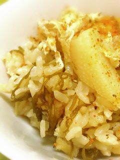 筍ご飯☆もずく入り☆海と山の出会いごはん-レシピのメイン写真