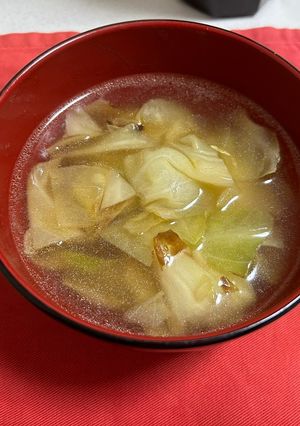 生姜香るキャベツと人参の中華風スープ-レシピのメイン写真