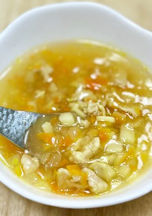子供大好き♪学校給食風コンソメスープ-レシピのメイン写真