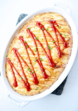 優しい【ネギとチーズの洋風とろろグラタン-レシピのメイン写真