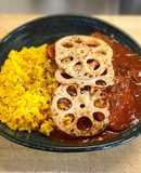 ターメリックライス　牛スネカレー