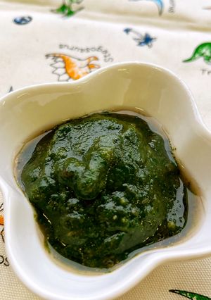 【離乳食】5か月から　青菜バナナ-レシピのメイン写真
