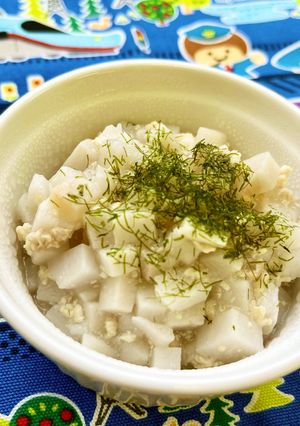 【離乳食】9か月から　里芋のそぼろ煮-レシピのメイン写真