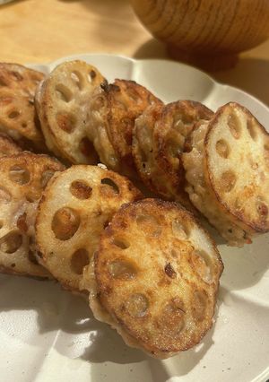 れんこん挟みあげ-レシピのメイン写真