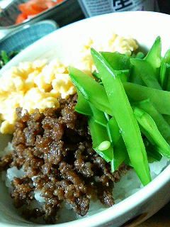 しっとりそぼろの三色丼☆-レシピのメイン写真