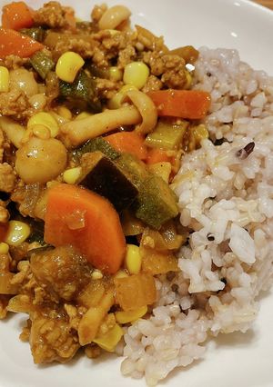 野菜たっぷりドライカレー-レシピのメイン写真