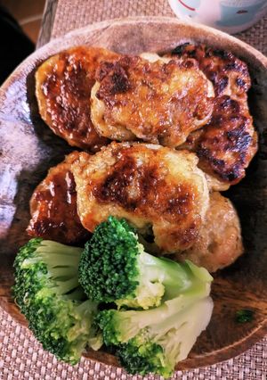 れんこんと鶏ひき肉のはさみ焼き-レシピのメイン写真