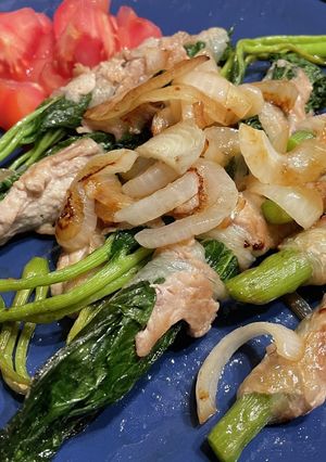 あしたばの豚肉巻き-レシピのメイン写真