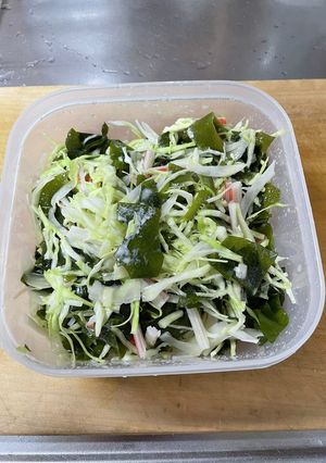 キャベツとワカメのサラダ(覚書)-レシピのメイン写真