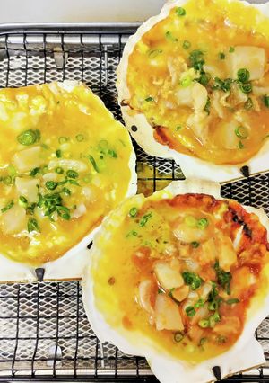 みそだれで美味しい！ほたての貝焼き-レシピのメイン写真