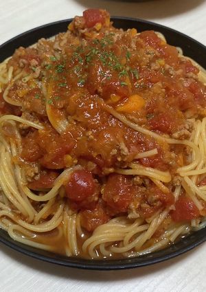 簡単！甘めのミートソース-レシピのメイン写真