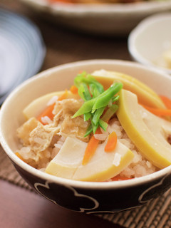 今が旬 たけのこご飯 銅鍋てふてふレシピ-レシピのメイン写真