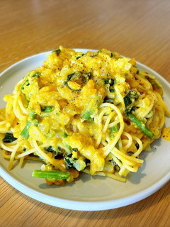 かぼちゃのカルボナーラ風パスタ-レシピのメイン写真