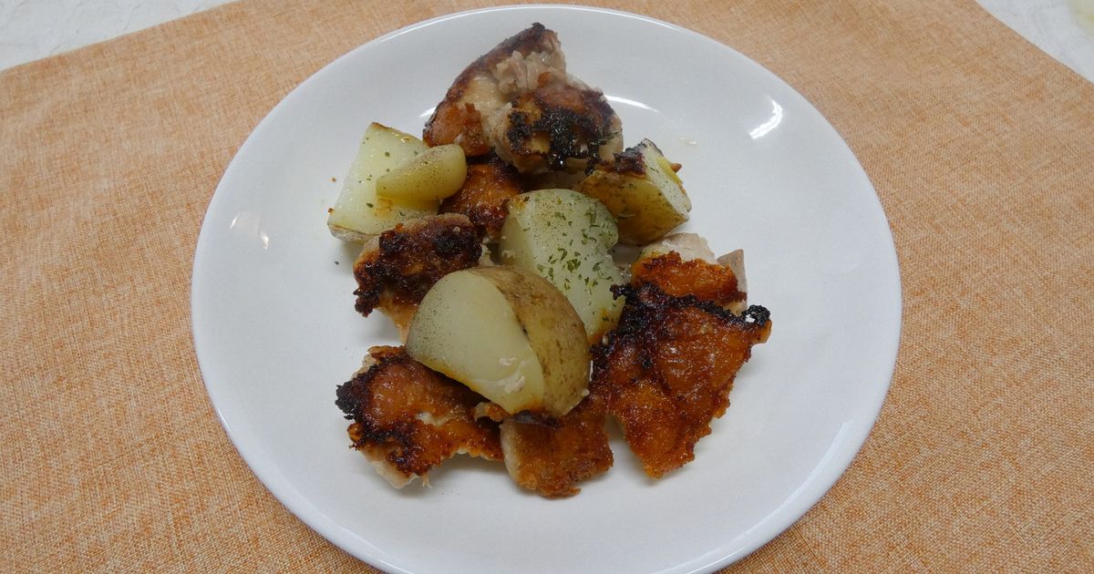 鶏肉とじゃがいものオーブン風 by よりみち♪ 【クックパッド